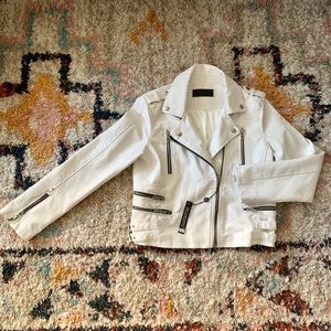 Blank NYC White Moto Jacket